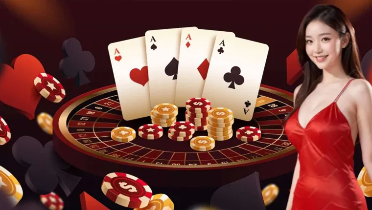 Diverse group of happy people enjoying online casino games with 90jili logo